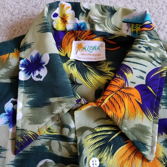 Vintage Aloha Hawaiian Shirt - Size L - Picture 3 of 9